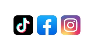 tiktok, facebook and instagram
